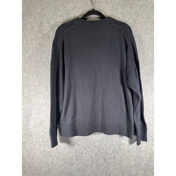 Tommy Hilfiger Sweater Men Medium Blue V‎ Neck Preppy Academia Knit Nautical NWT - Picture 7 of 8